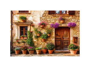Charming Mediterranean village house exterior