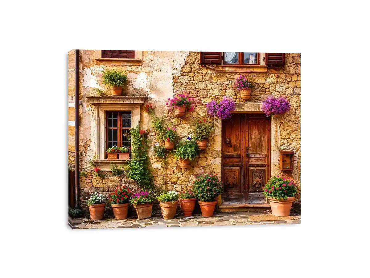 Charming Mediterranean village house exterior