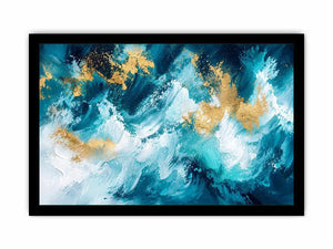 Oceanic waves and gilded splashes