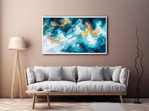 Oceanic waves and gilded splashes
