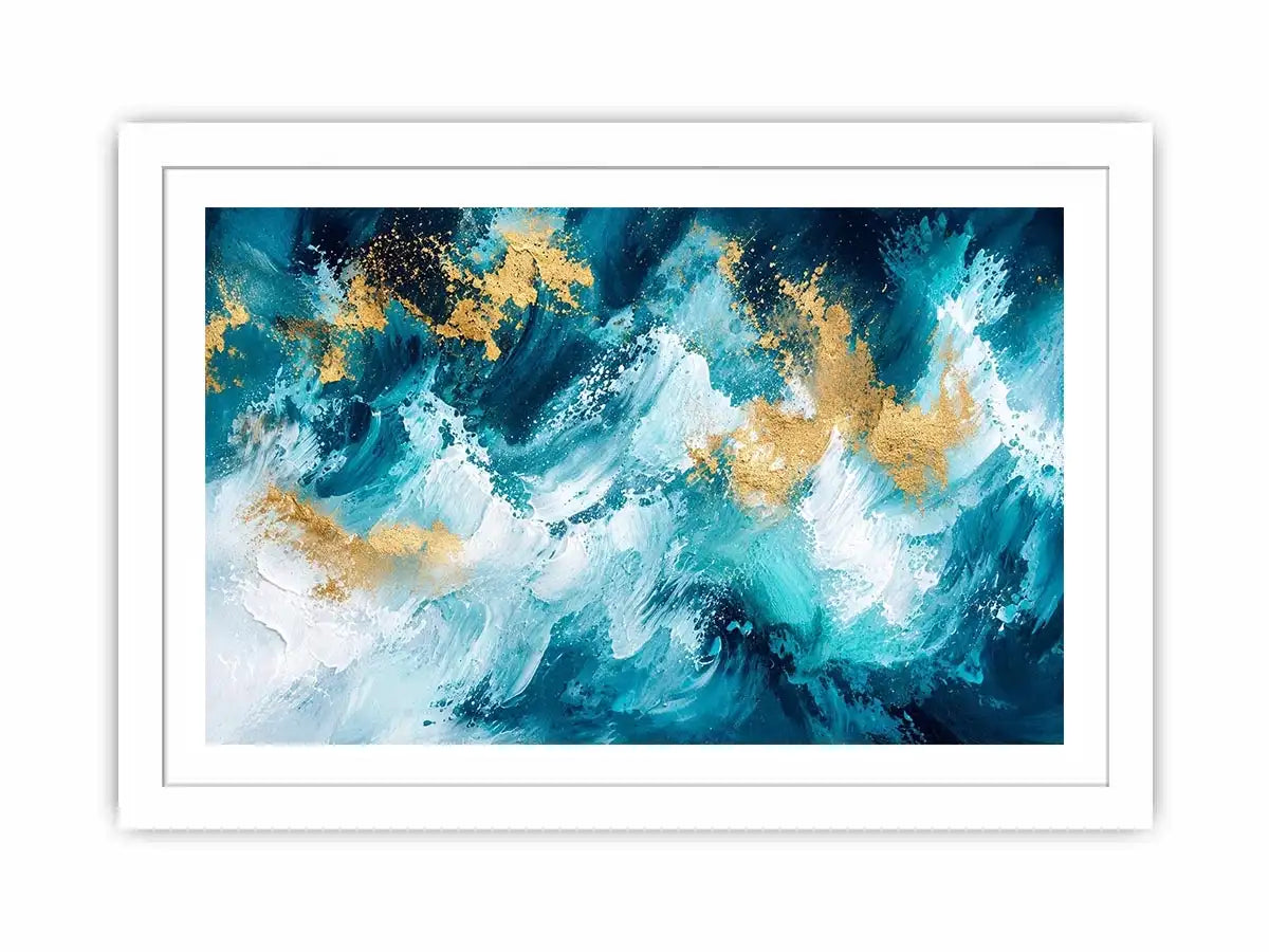 Oceanic waves and gilded splashes
