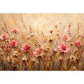 Dreamy wildflower meadow in soft pastels