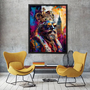 Regal king of urban pop art
