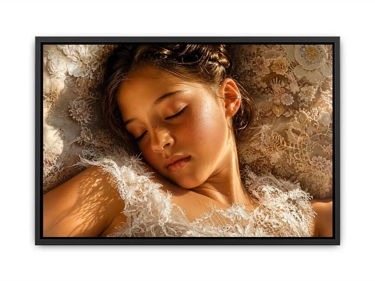 Gentle slumber in soft lace