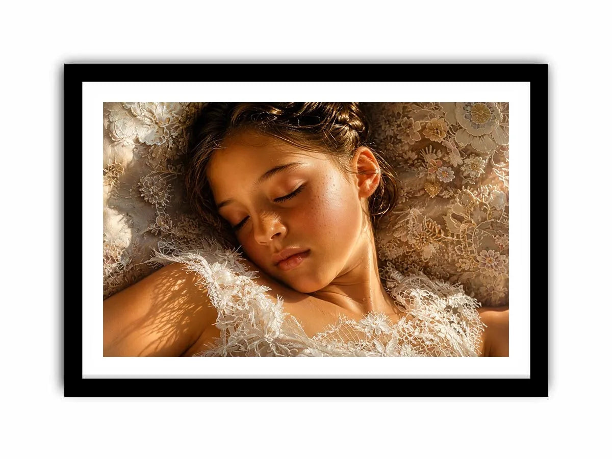 Gentle slumber in soft lace