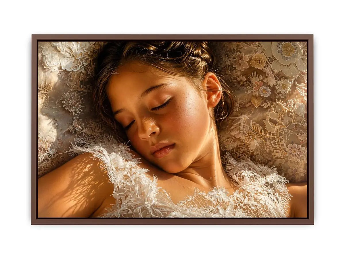 Gentle slumber in soft lace