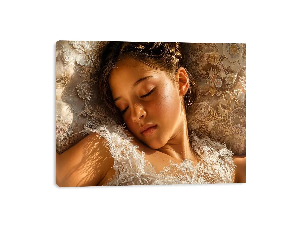 Gentle slumber in soft lace