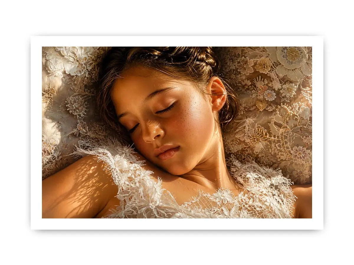 Gentle slumber in soft lace