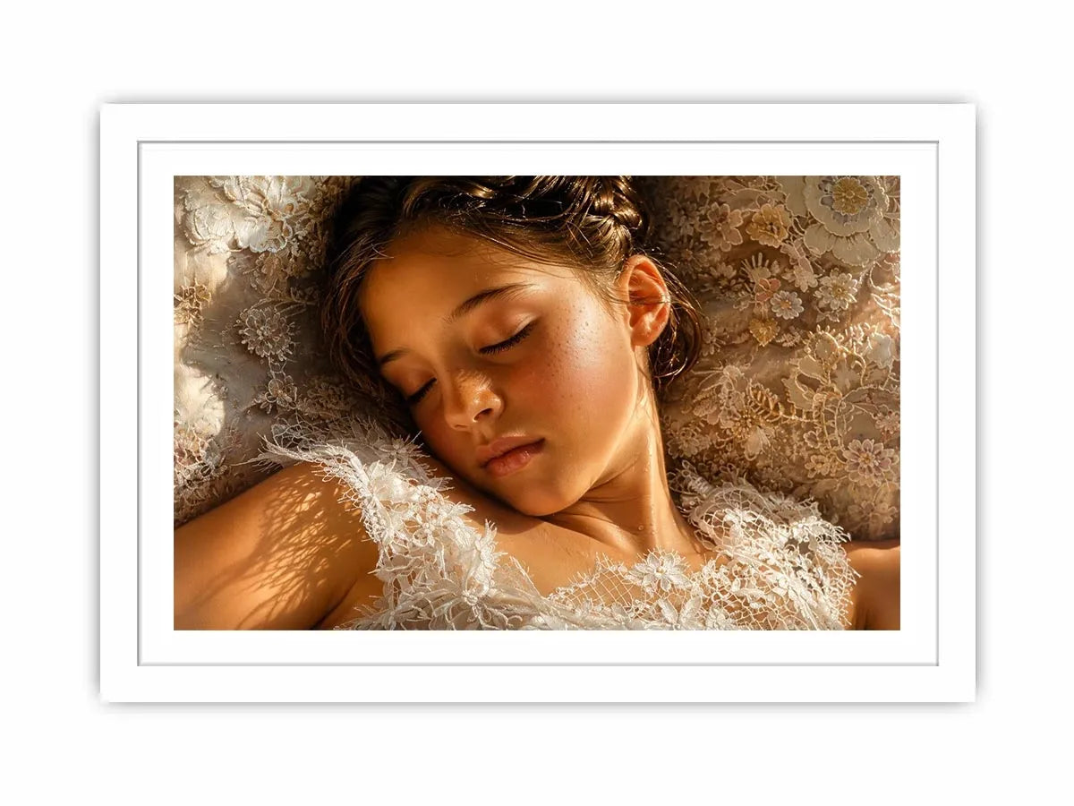 Gentle slumber in soft lace