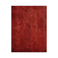 Textured herringbone in deep red