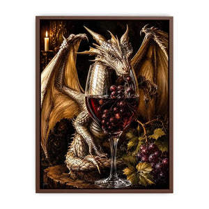 Dragon and wine in a gothic still-life