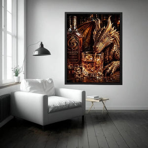 Dragon at the whiskey bar