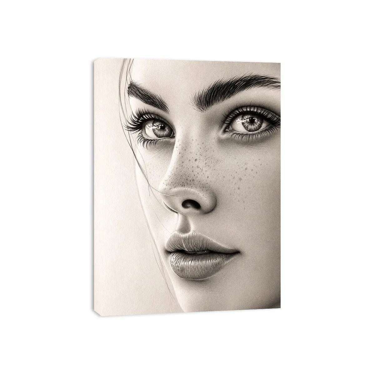 Intricate pencil study of a woman