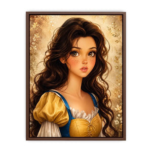 Fairytale heroine portrait in golden light