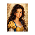 Fairytale heroine portrait in golden light