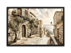 Mediterranean village by the sea