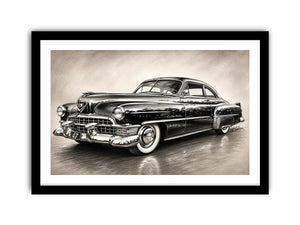 Vintage Cadillac in graphite style