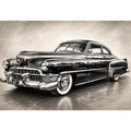 Vintage Cadillac in graphite style