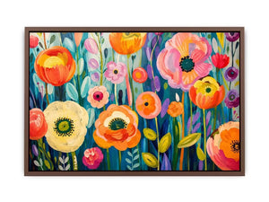 Vibrant floral meadow in full bloom