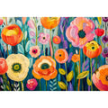 Vibrant floral meadow in full bloom