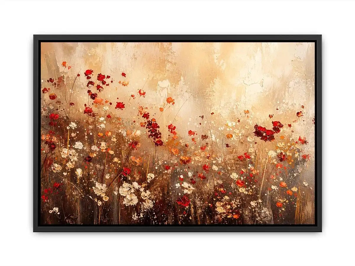 Wildflower meadow in abstract bloom