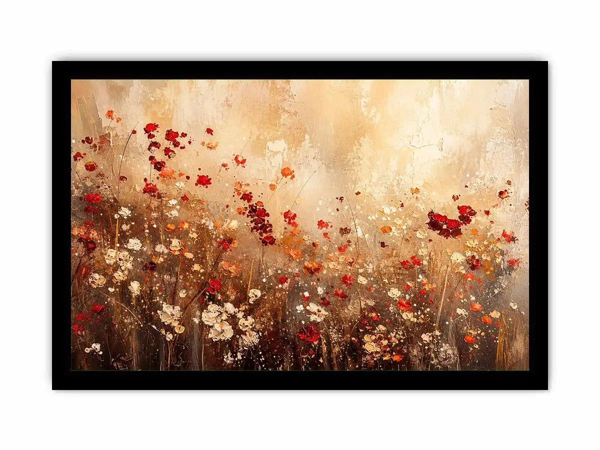 Wildflower meadow in abstract bloom