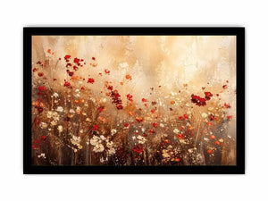 Wildflower meadow in abstract bloom