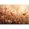 Wildflower meadow in abstract bloom