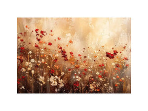 Wildflower meadow in abstract bloom
