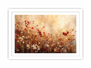 Wildflower meadow in abstract bloom