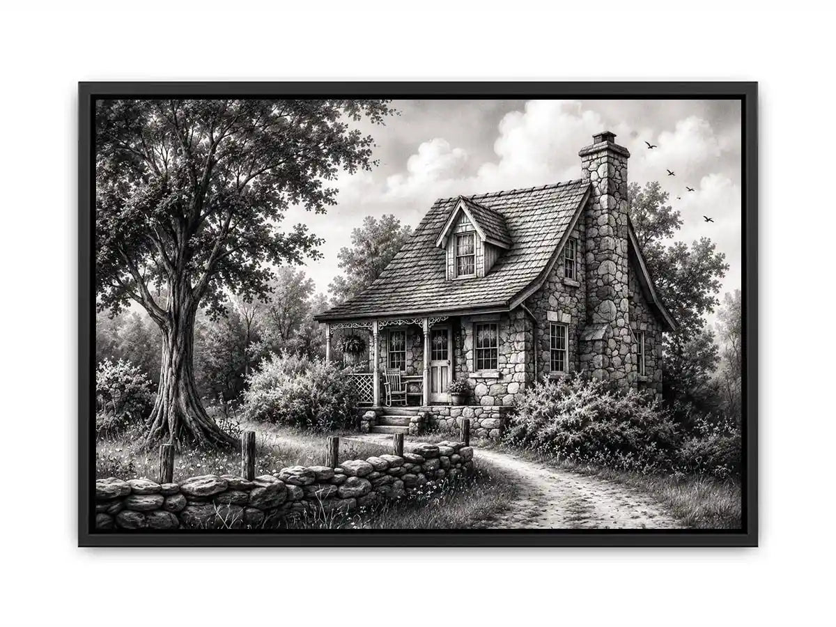 Cozy cottage in a serene countryside