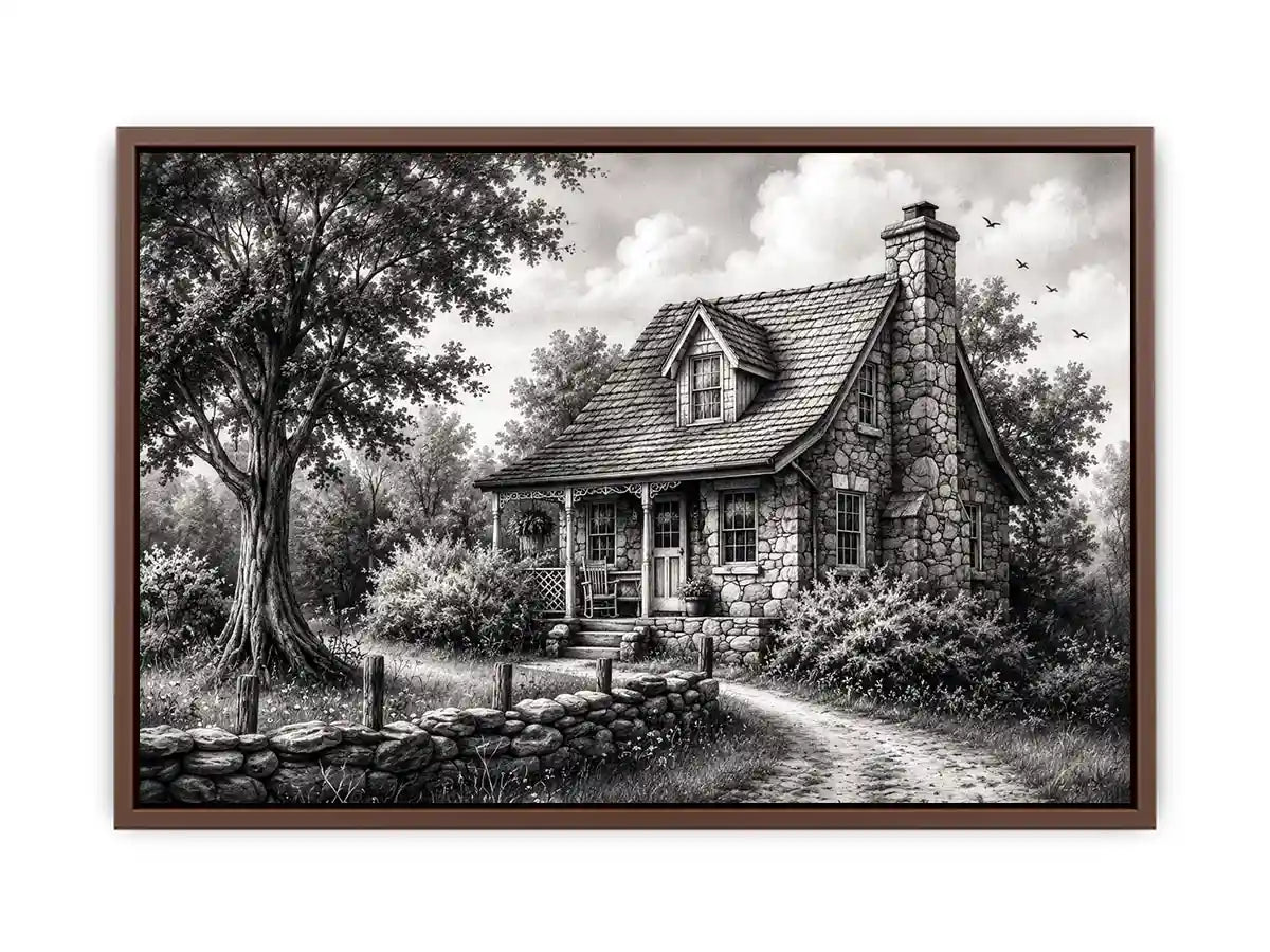Cozy cottage in a serene countryside