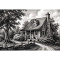 Cozy cottage in a serene countryside