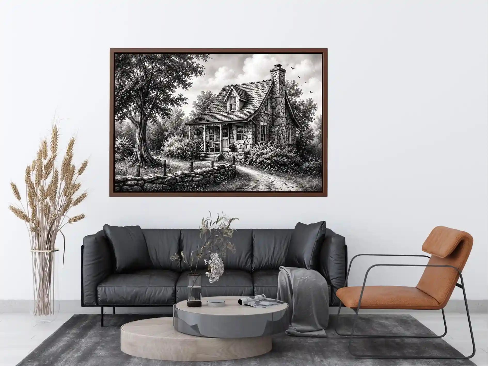 Cozy cottage in a serene countryside