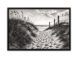 Sandy dune path to the sea