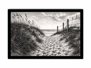 Sandy dune path to the sea