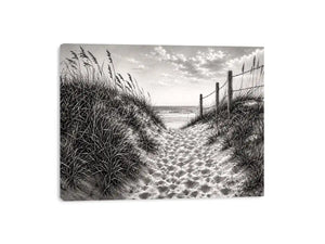 Sandy dune path to the sea