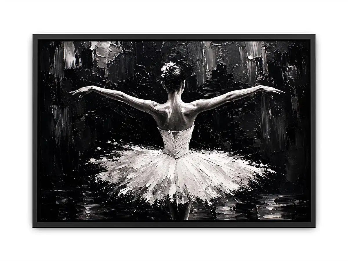 Graceful dance in monochrome light