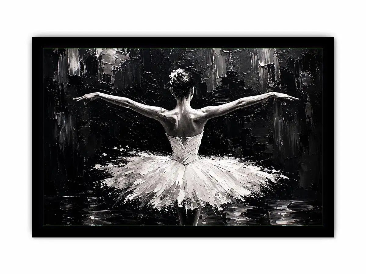 Graceful dance in monochrome light
