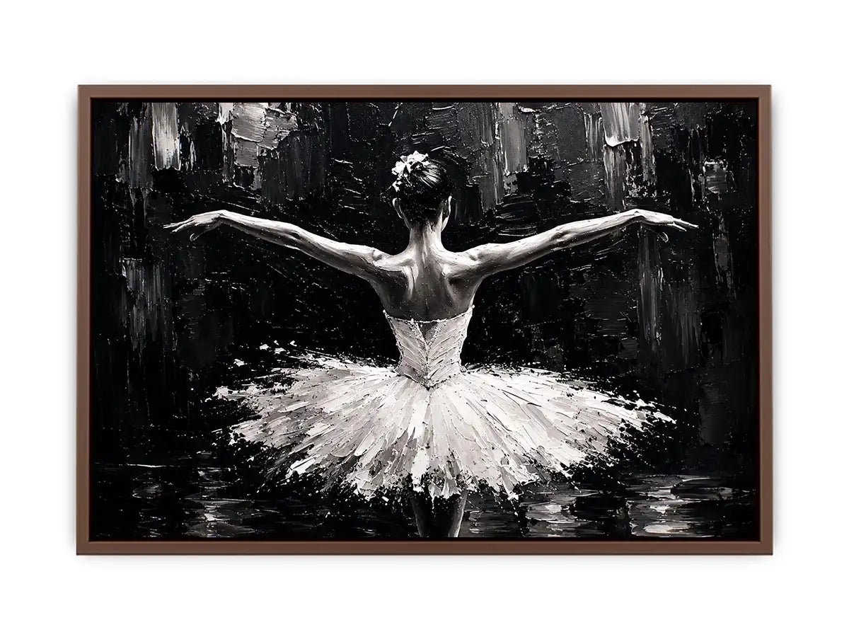 Graceful dance in monochrome light