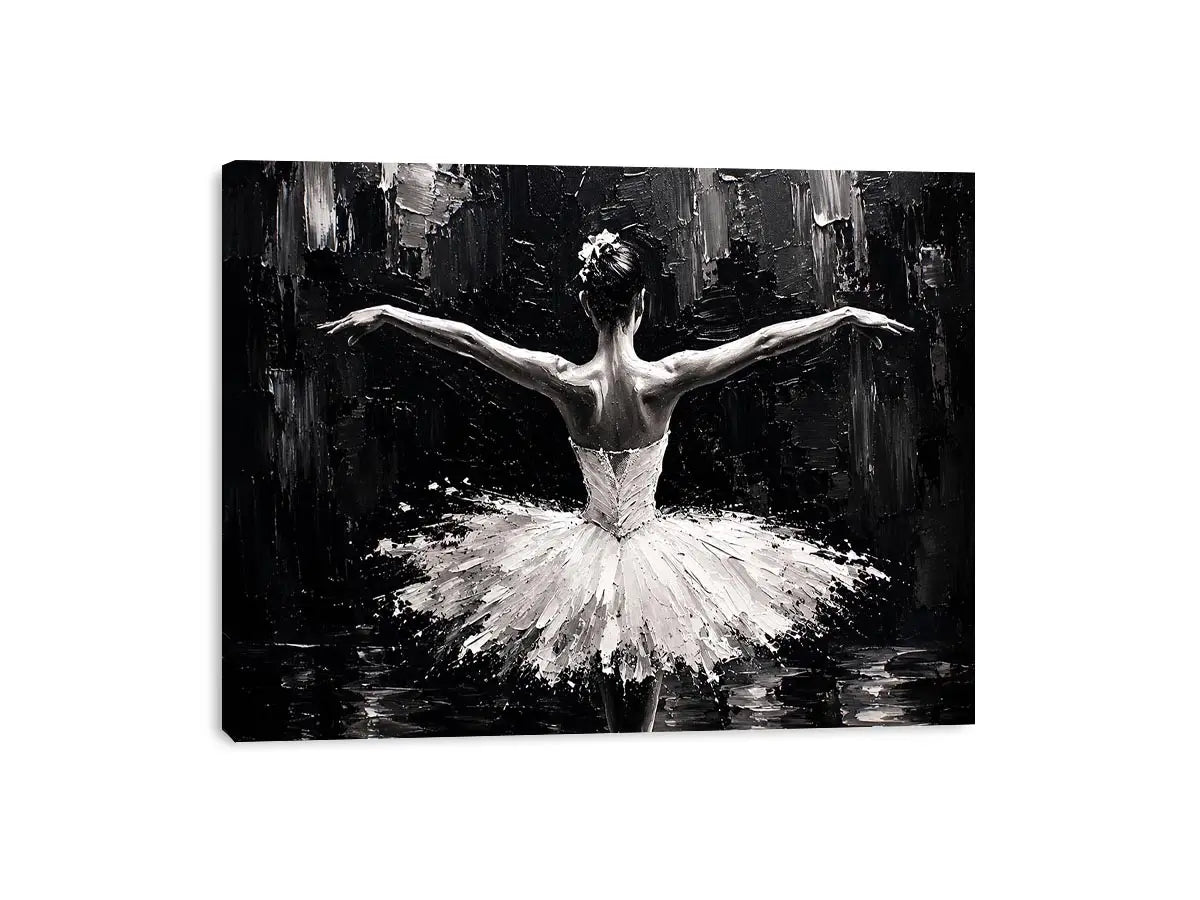 Graceful dance in monochrome light