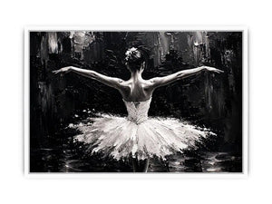 Graceful dance in monochrome light