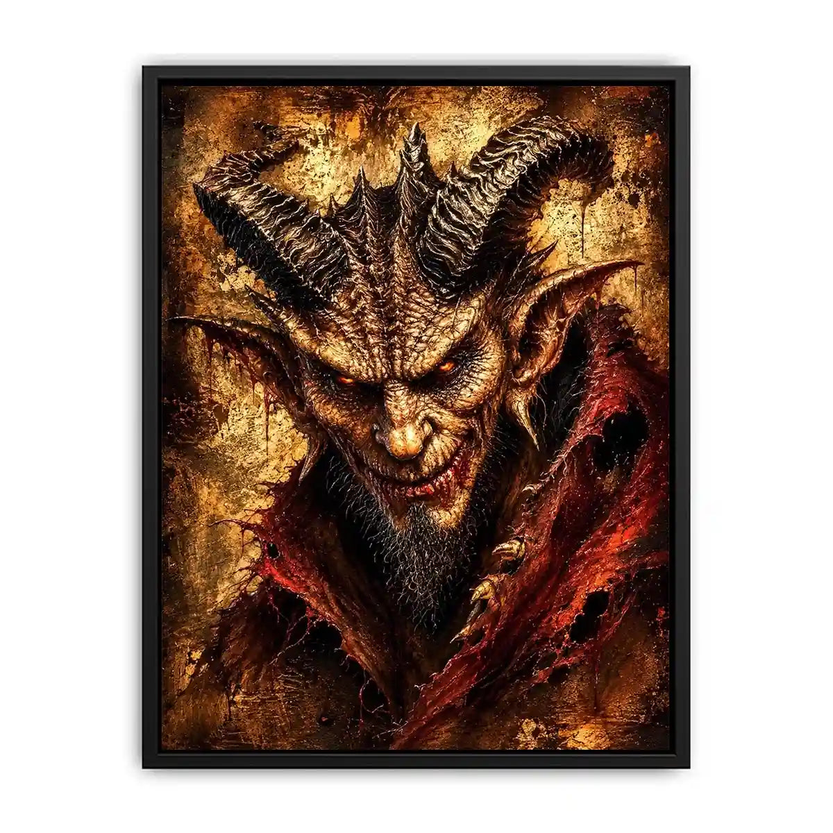 Fiery glare of the demon