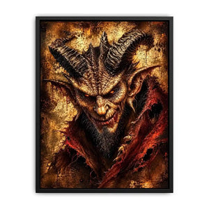 Fiery glare of the demon