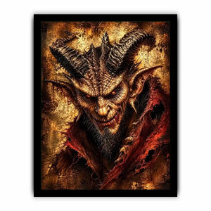 Fiery glare of the demon