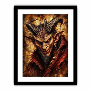 Fiery glare of the demon