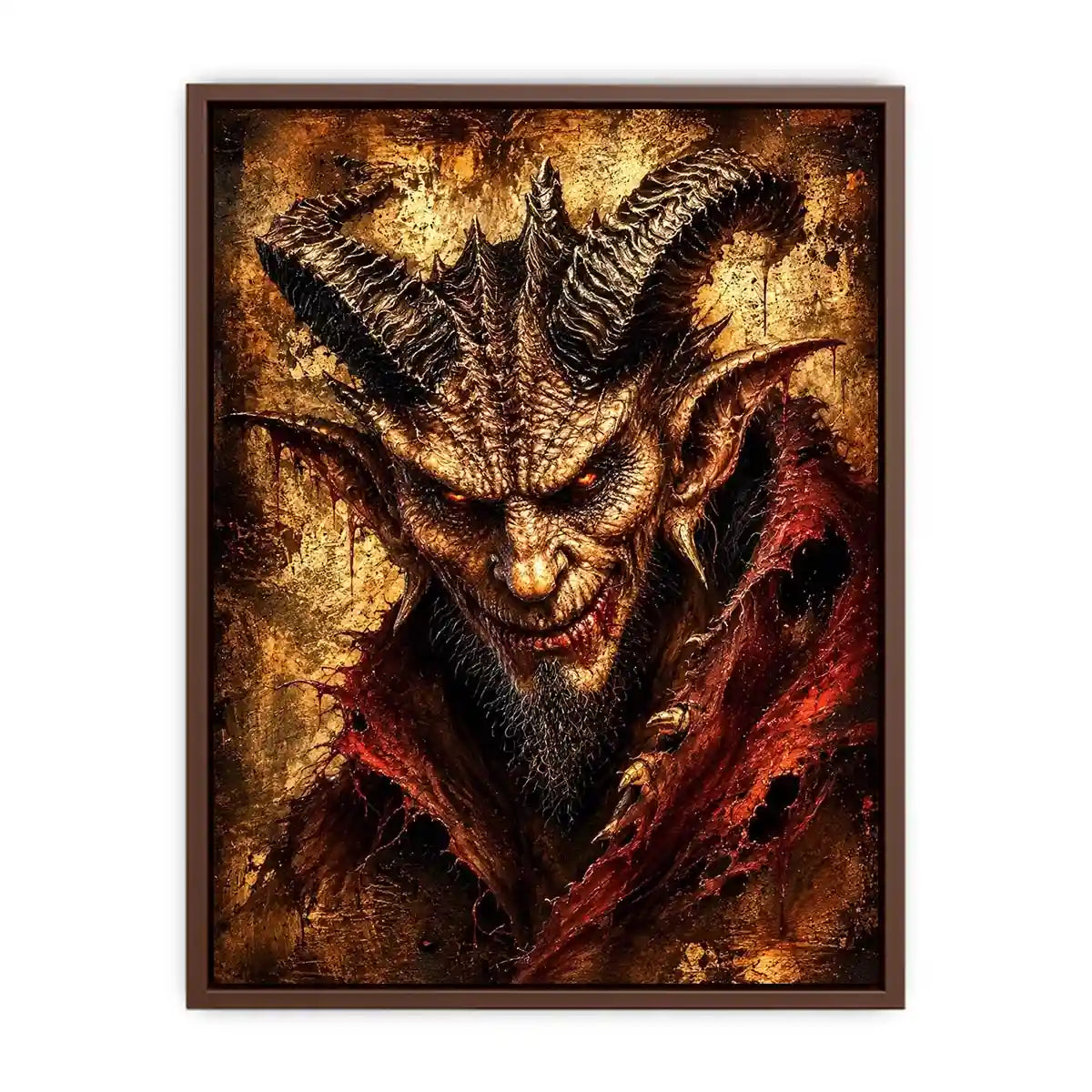 Fiery glare of the demon