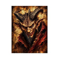 Fiery glare of the demon