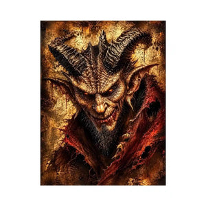 Fiery glare of the demon