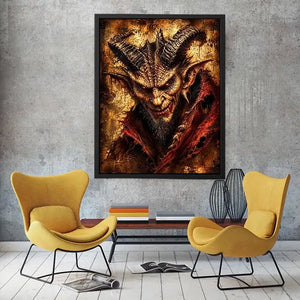 Fiery glare of the demon